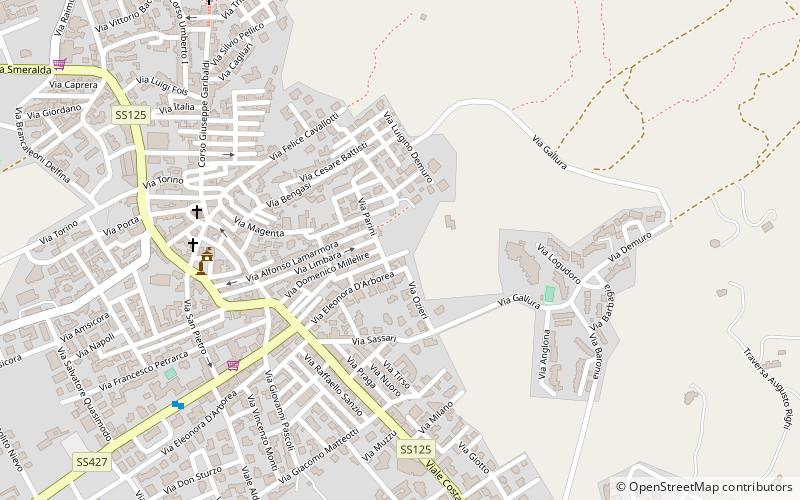 Arzachena location map