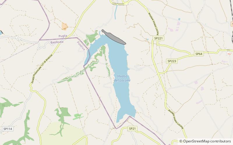 Locone Lake location map