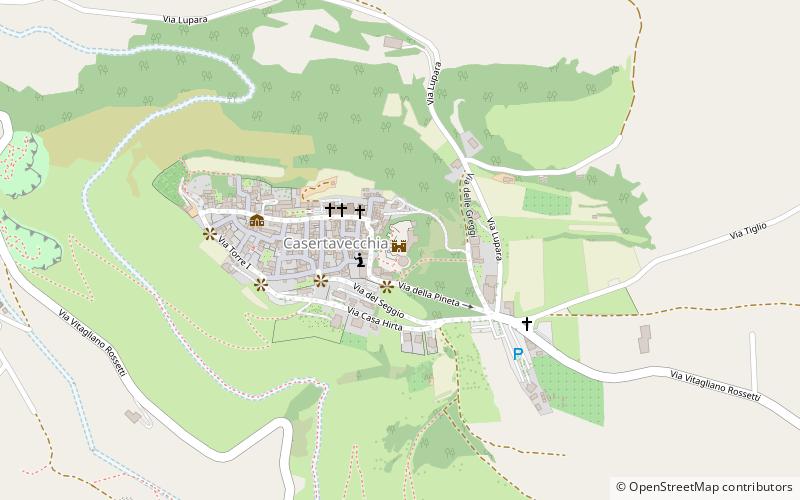 Casertavecchia Castle location map