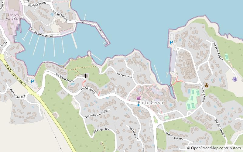 Yacht Club Costa Smeralda location map
