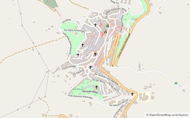Candela location map