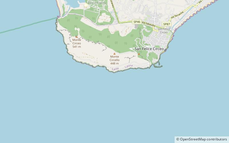 Faro di Capo Circeo location map