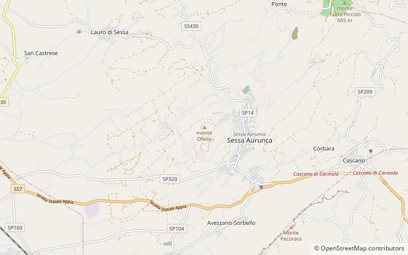 Sessa Aurunca location map