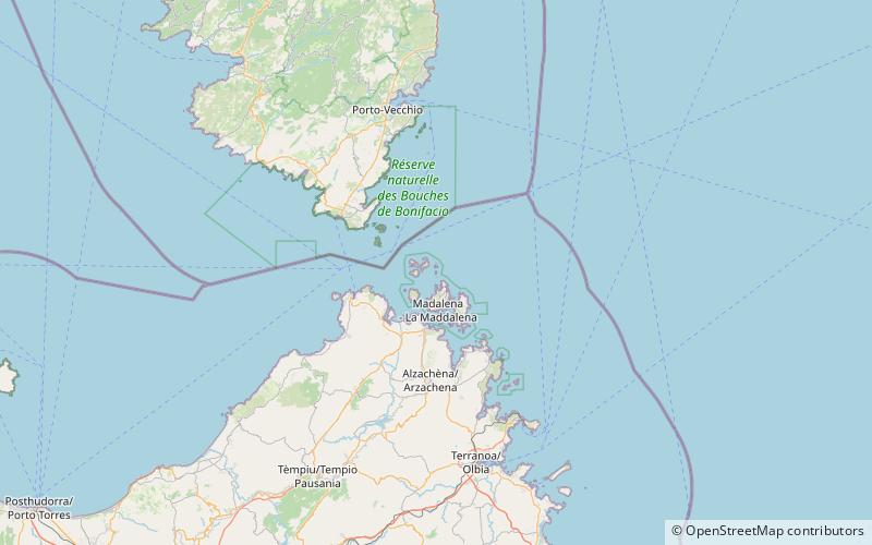 barrettini nationalpark la maddalena archipel location map