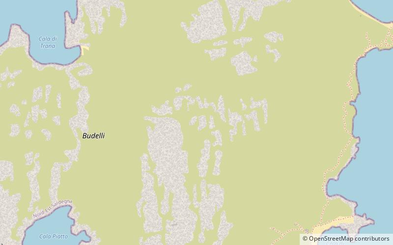 Budelli location map