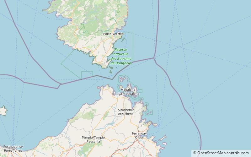 Punta Filetto Lighthouse location map