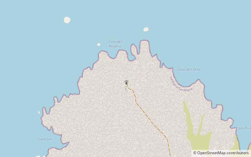 Isola Razzoli Lighthouse location map