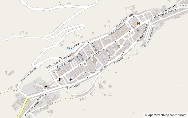 Troia Cathedral location map