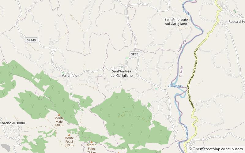 santandrea del garigliano location map