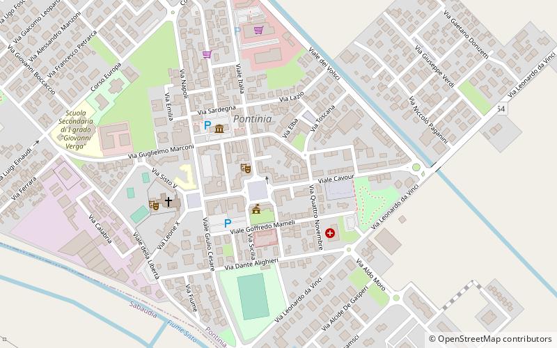Pontinia location map