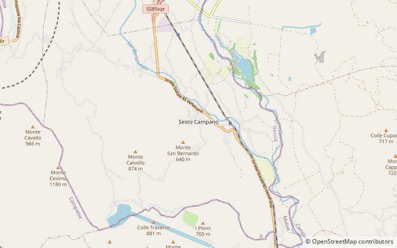 Sesto Campano location map