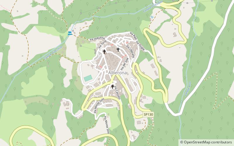 Alberona location map