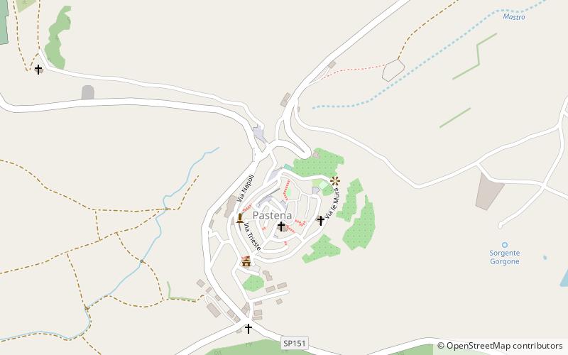 pastena location map