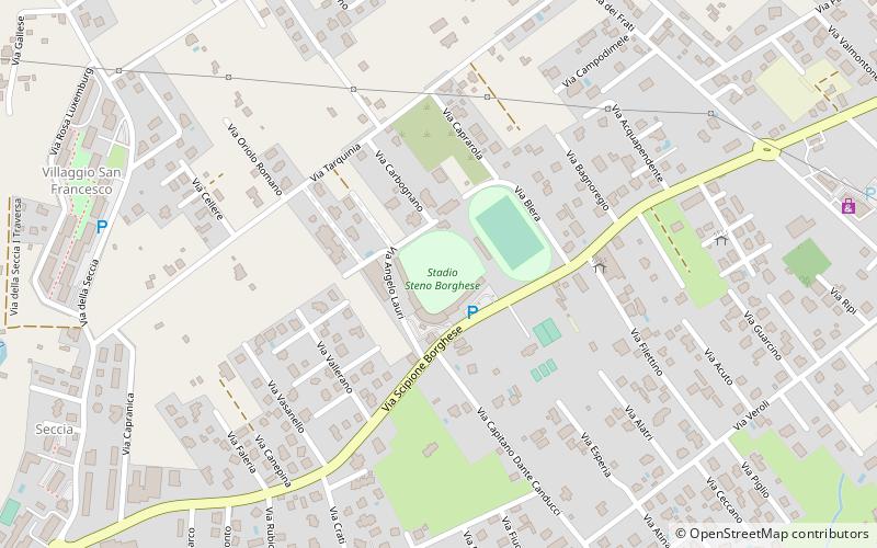 Stadio Steno Borghese location map