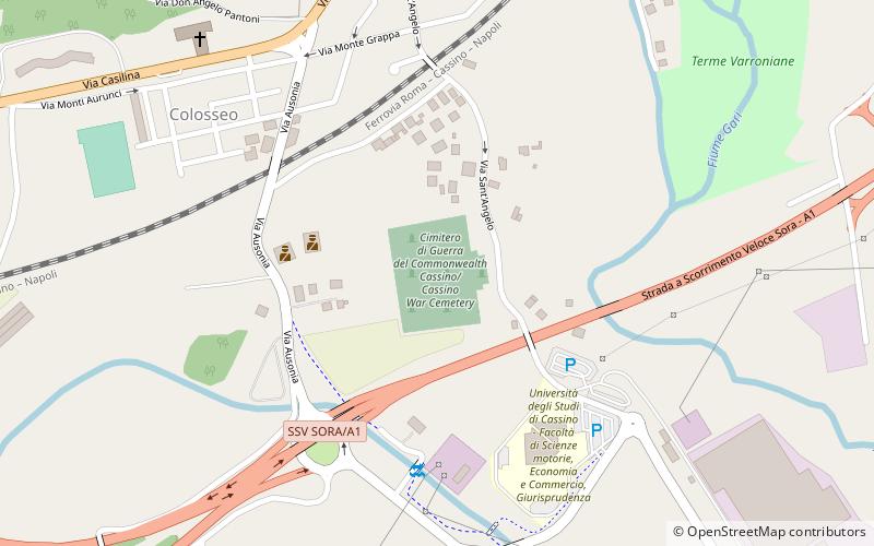 Cassino War Cemetery location map