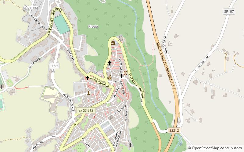 kosciol santa maria assunta riccia location map