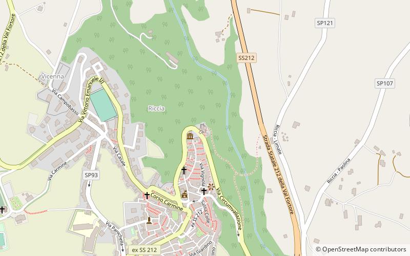 castello riccia location map