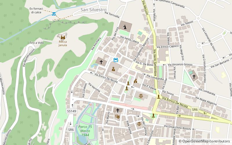 Université de Cassino location map