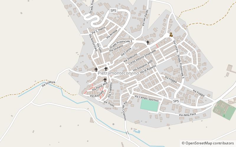 Pietramontecorvino location map