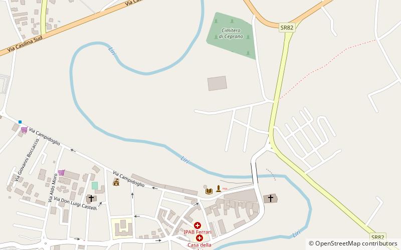 ceprano location map