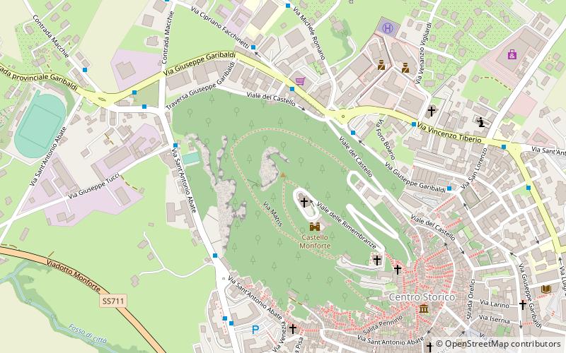 Castello Monforte location map