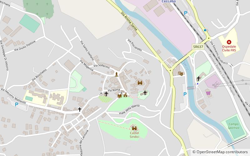 Castello dei conti de Ceccano location map