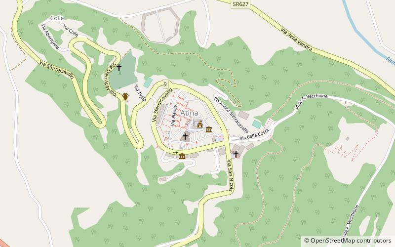 Ducal Palace of Atina location map