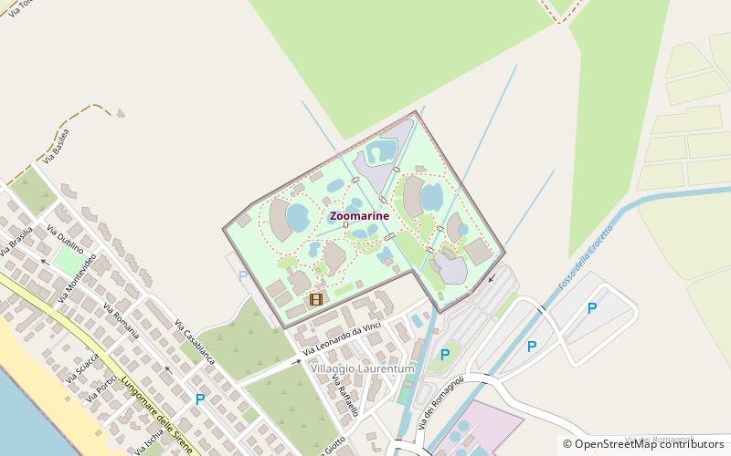 Zoomarine Roma location map