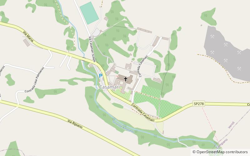 Casamari Abbey location map