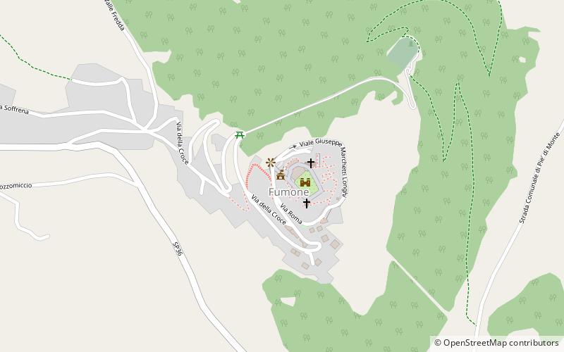 Castello di Fumone location map