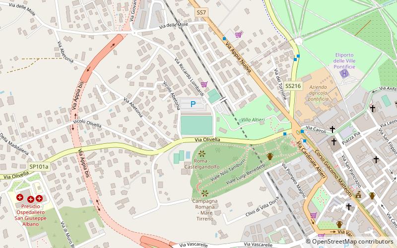 Stadio Pio XII location map