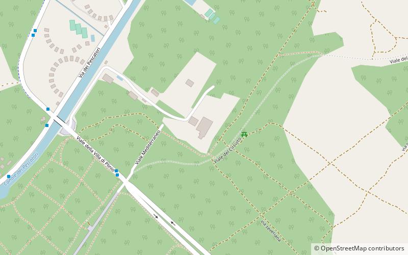 villa chigi ostia location map