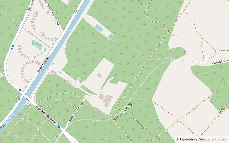 Parc urbain Pinède de Castel Fusano location map