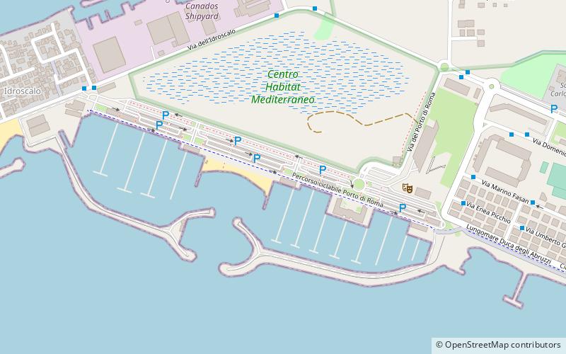 Marina of Rome location map