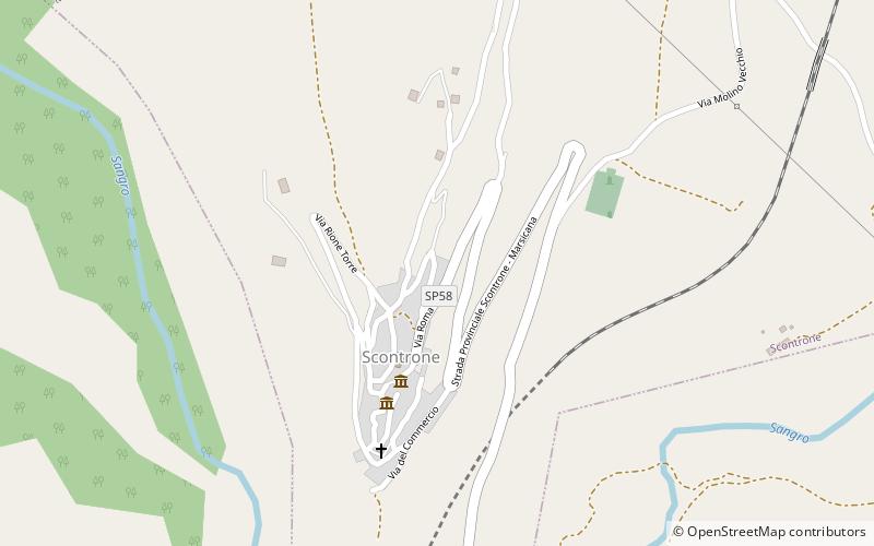Scontrone location map
