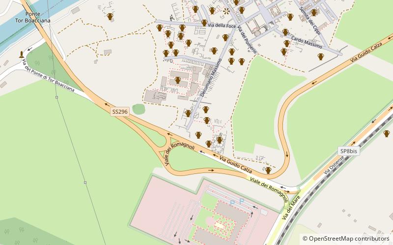 Tomb of C. Cartilius Poplicola location map