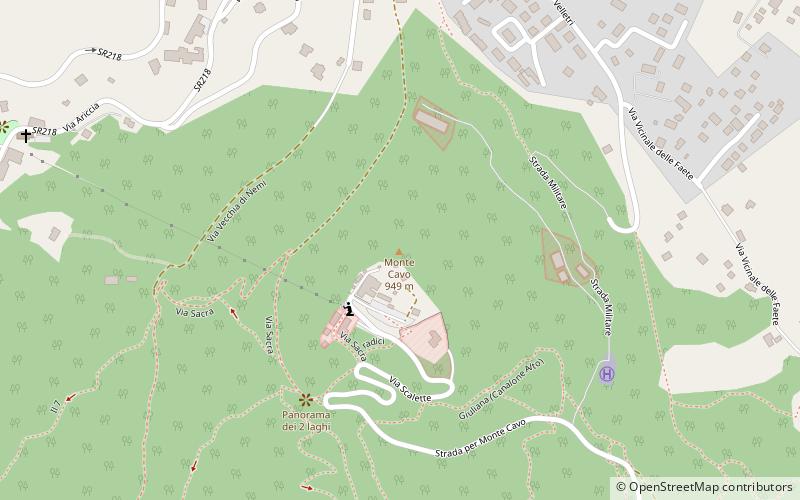 Monte Cavo location map