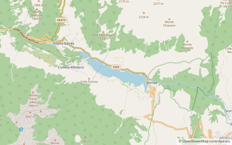 Lake Barrea location map