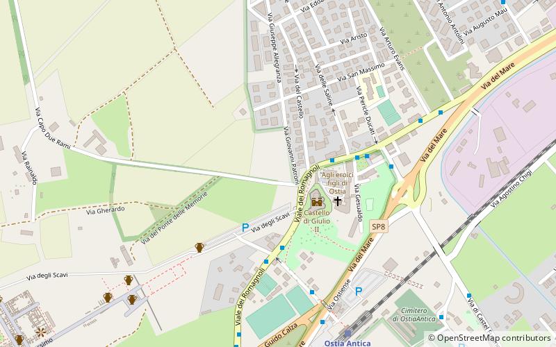 Ostia Antica location map