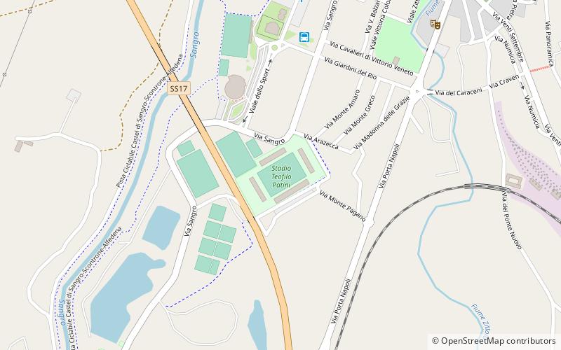 Stadio Teofilo Patini location map