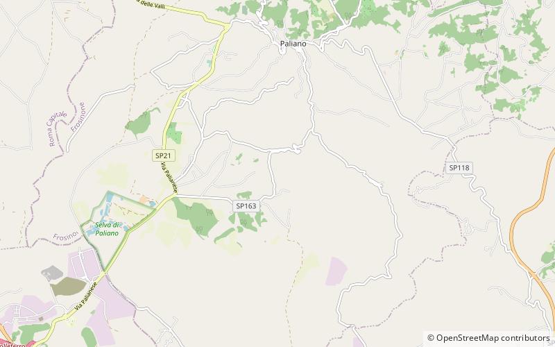 Paliano location map