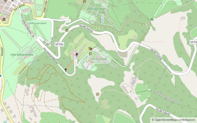 Villa Tuscolana location map