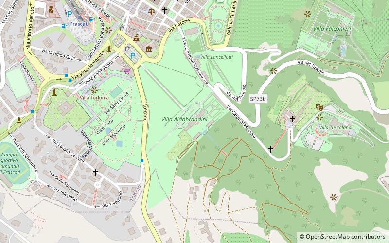Villa Aldobrandini location map
