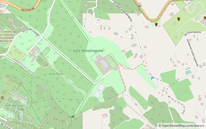 Villa Mondragone location map