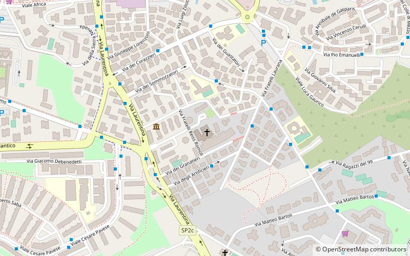 san marco evangelista in agro laurentino roma location map