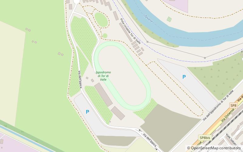 Tor di Valle Racecourse location map