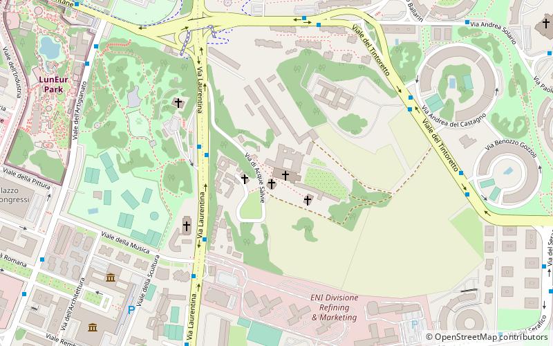 San Paolo alle Tre Fontane location map