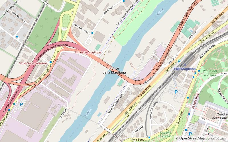 Ponte della Magliana location map