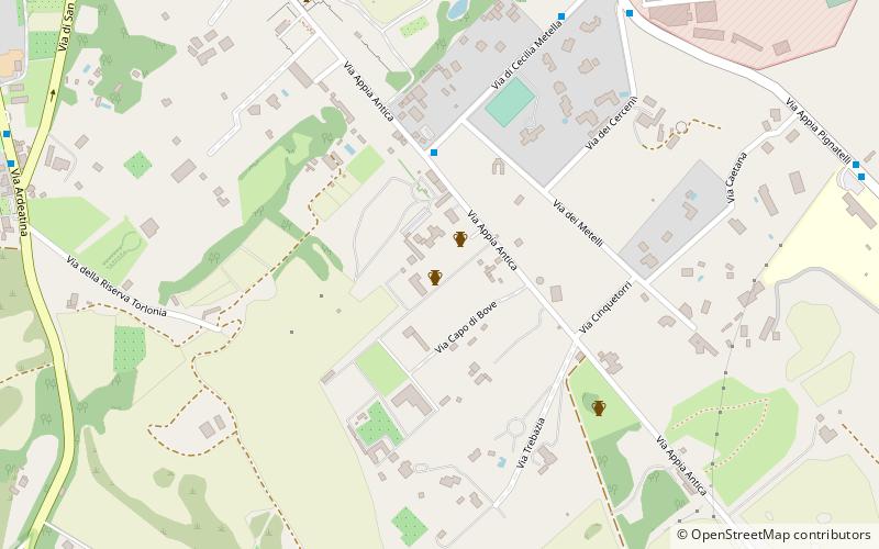 Capo di Bove location map