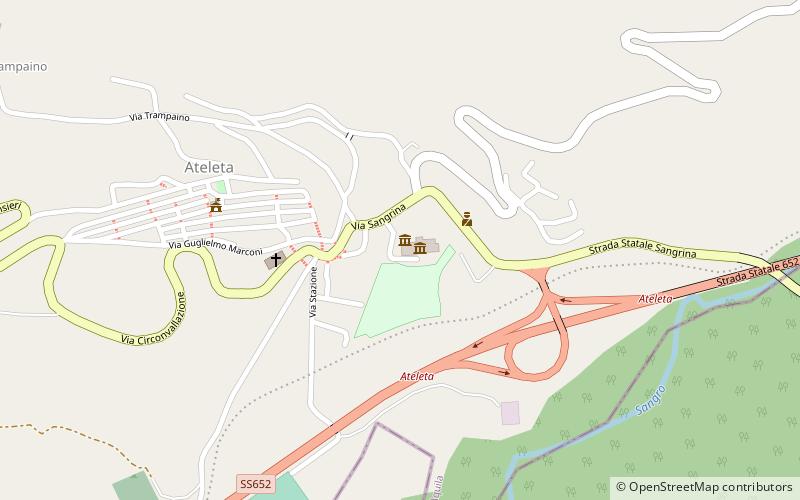 Ateleta location map